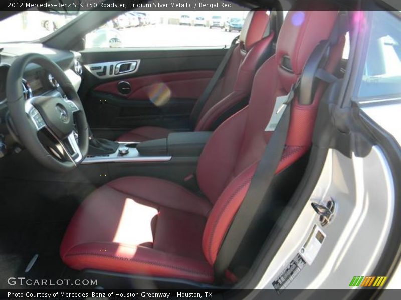 Iridium Silver Metallic / Bengal Red 2012 Mercedes-Benz SLK 350 Roadster