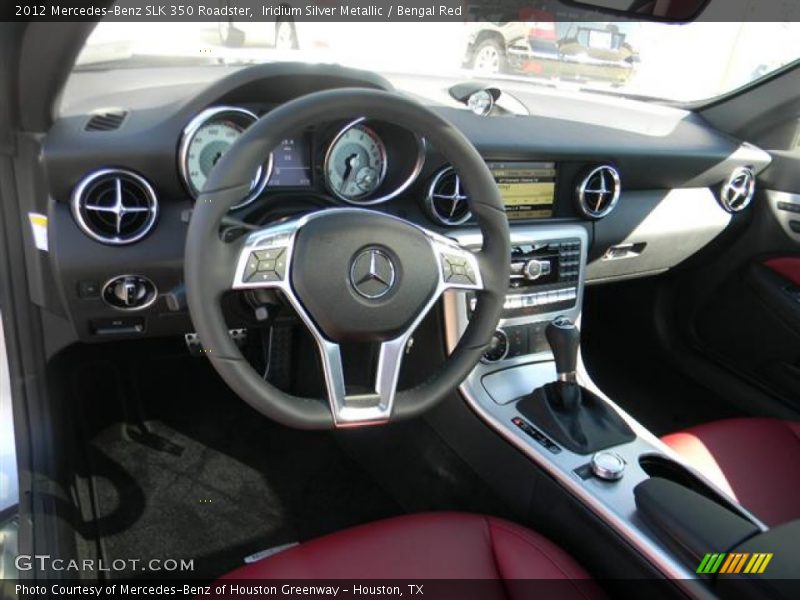 Iridium Silver Metallic / Bengal Red 2012 Mercedes-Benz SLK 350 Roadster