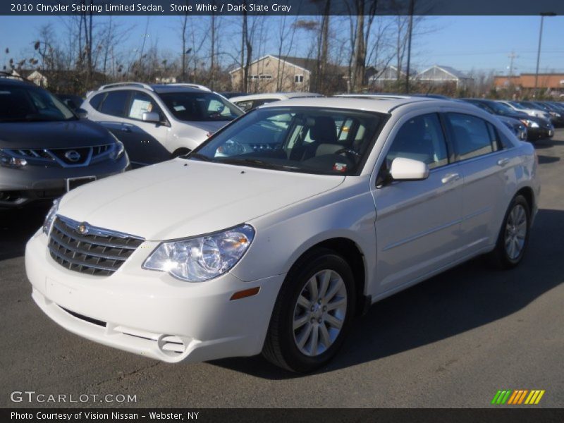 Stone White / Dark Slate Gray 2010 Chrysler Sebring Limited Sedan