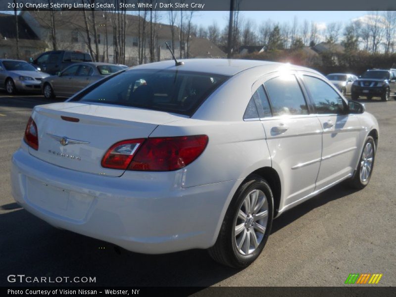 Stone White / Dark Slate Gray 2010 Chrysler Sebring Limited Sedan