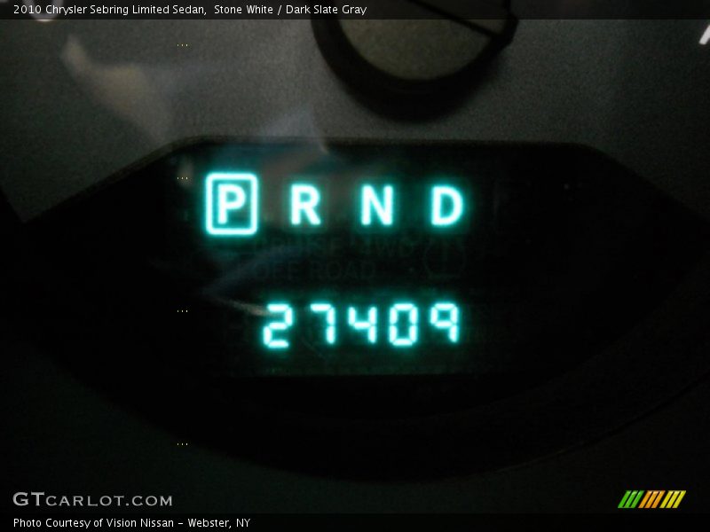 Stone White / Dark Slate Gray 2010 Chrysler Sebring Limited Sedan