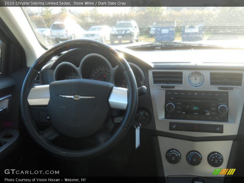 Stone White / Dark Slate Gray 2010 Chrysler Sebring Limited Sedan