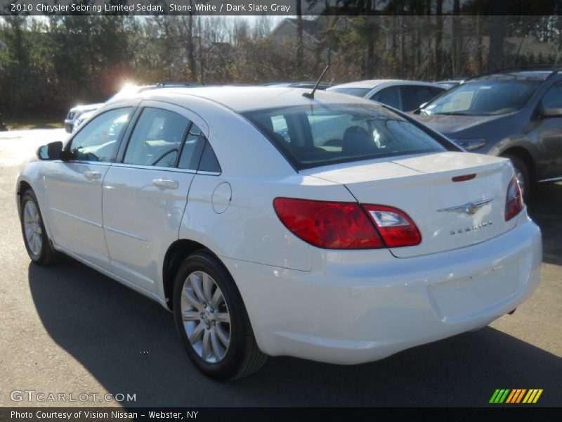 Stone White / Dark Slate Gray 2010 Chrysler Sebring Limited Sedan