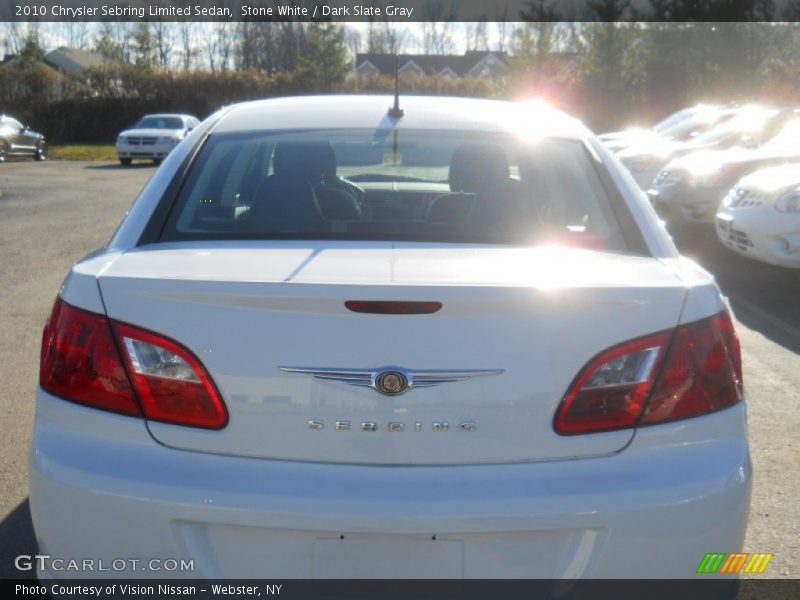 Stone White / Dark Slate Gray 2010 Chrysler Sebring Limited Sedan