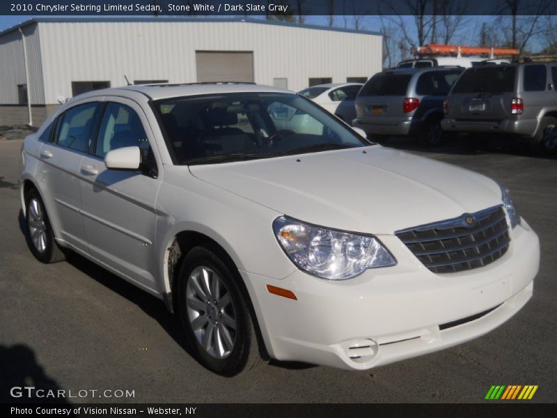 Stone White / Dark Slate Gray 2010 Chrysler Sebring Limited Sedan