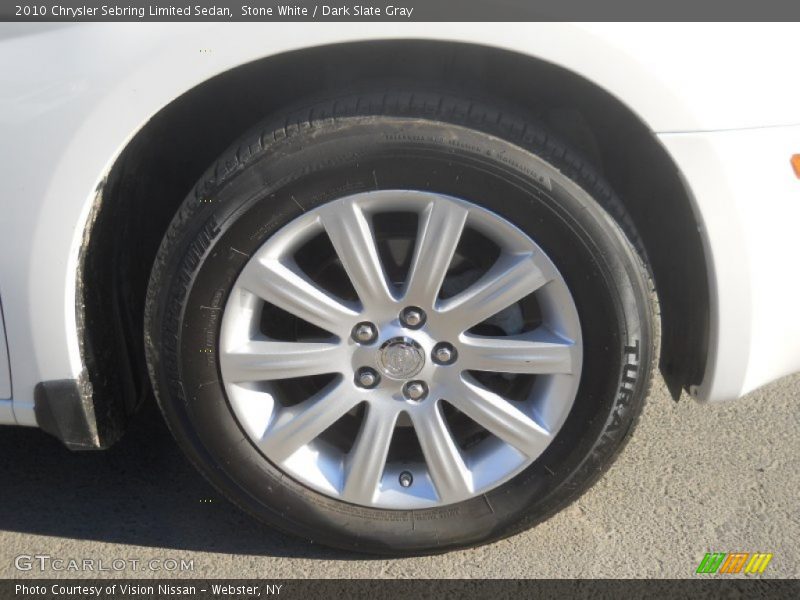 Stone White / Dark Slate Gray 2010 Chrysler Sebring Limited Sedan
