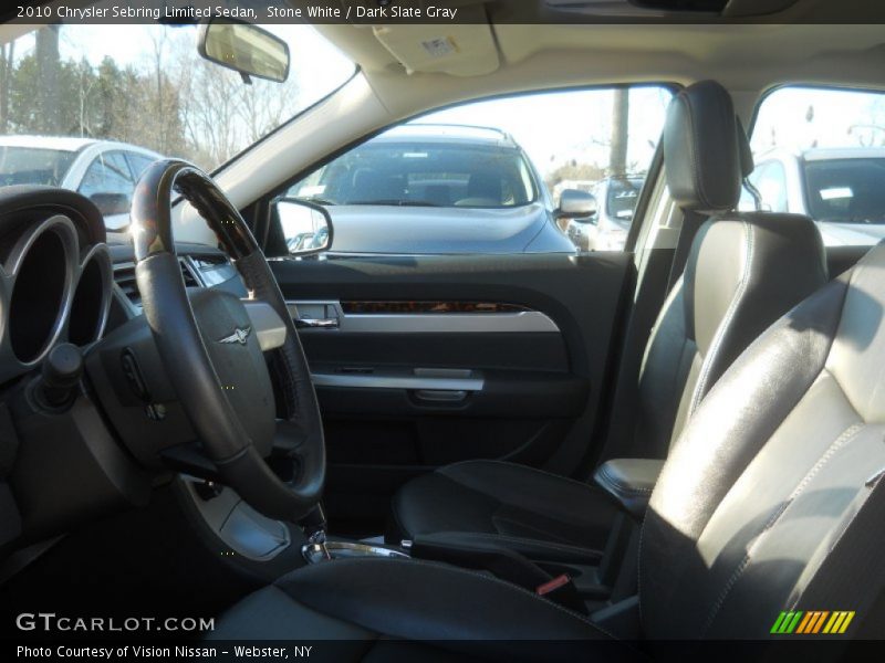 Stone White / Dark Slate Gray 2010 Chrysler Sebring Limited Sedan