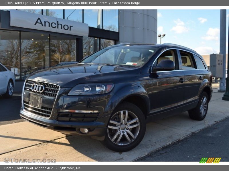 Mugello Blue Pearl Effect / Cardamom Beige 2009 Audi Q7 3.6 Premium quattro