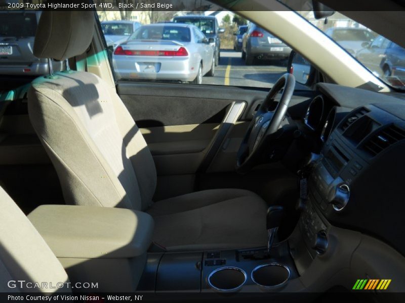 Black / Sand Beige 2009 Toyota Highlander Sport 4WD