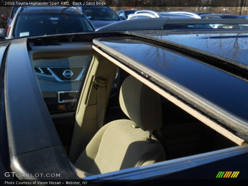 Black / Sand Beige 2009 Toyota Highlander Sport 4WD