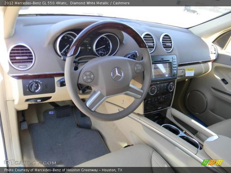 Diamond White Metallic / Cashmere 2012 Mercedes-Benz GL 550 4Matic
