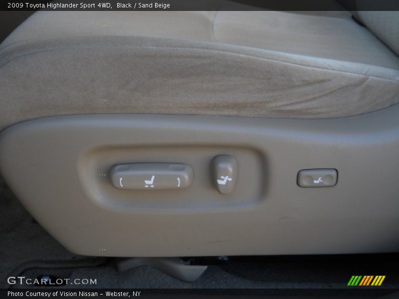 Black / Sand Beige 2009 Toyota Highlander Sport 4WD