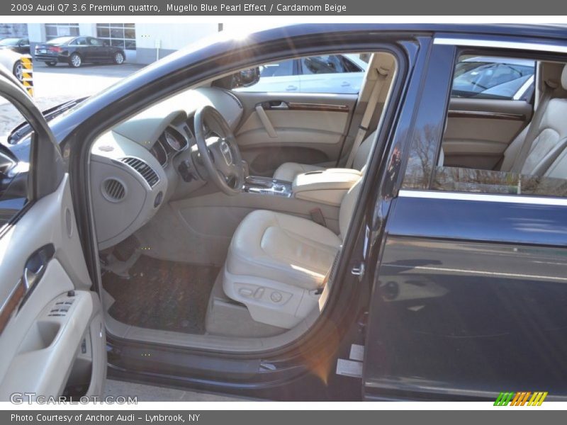 Mugello Blue Pearl Effect / Cardamom Beige 2009 Audi Q7 3.6 Premium quattro