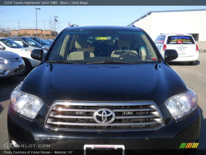 Black / Sand Beige 2009 Toyota Highlander Sport 4WD