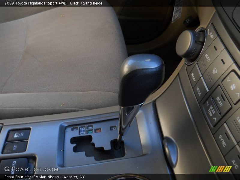 Black / Sand Beige 2009 Toyota Highlander Sport 4WD