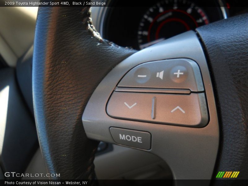 Black / Sand Beige 2009 Toyota Highlander Sport 4WD