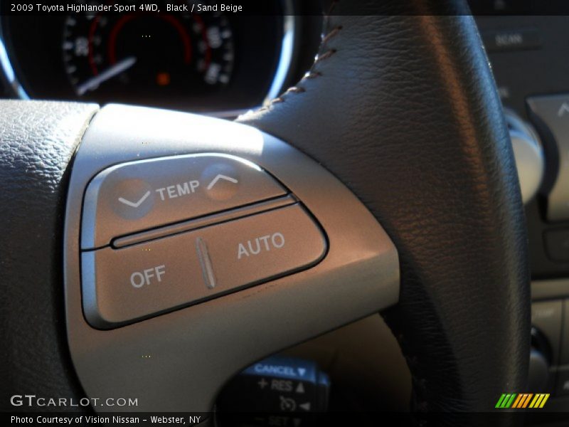 Black / Sand Beige 2009 Toyota Highlander Sport 4WD