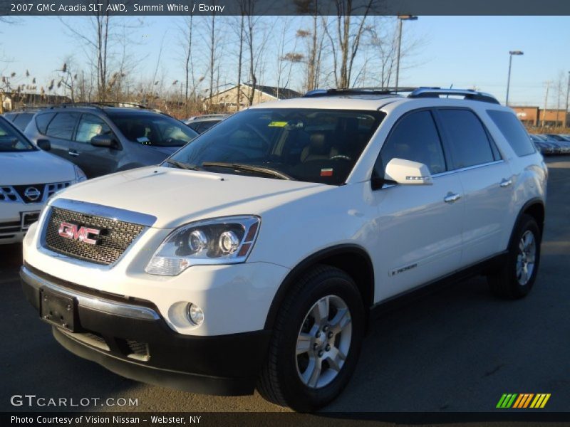 Summit White / Ebony 2007 GMC Acadia SLT AWD