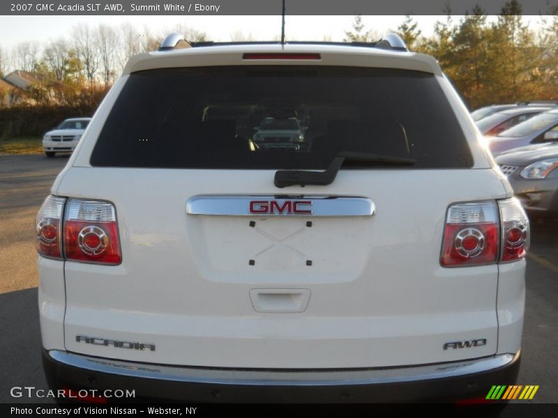 Summit White / Ebony 2007 GMC Acadia SLT AWD