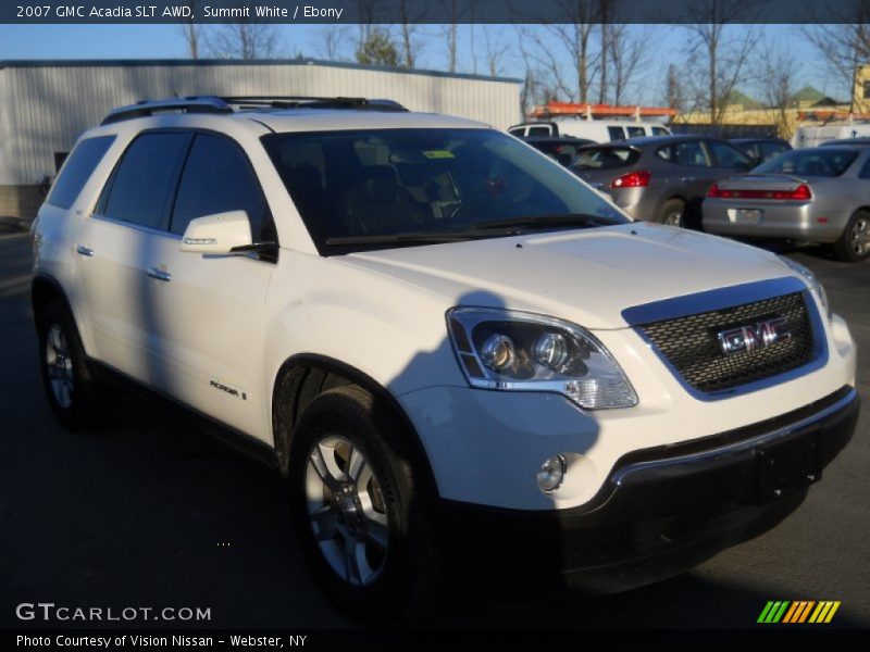 Summit White / Ebony 2007 GMC Acadia SLT AWD