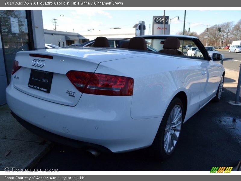Ibis White / Cinnamon Brown 2010 Audi A5 2.0T quattro Cabriolet