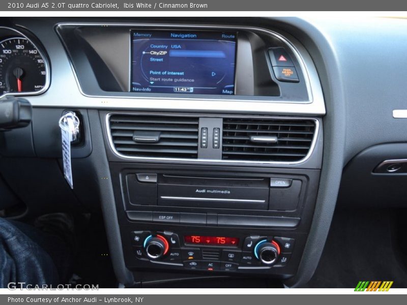 Ibis White / Cinnamon Brown 2010 Audi A5 2.0T quattro Cabriolet