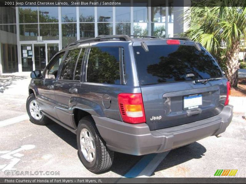 Steel Blue Pearl / Sandstone 2001 Jeep Grand Cherokee Laredo
