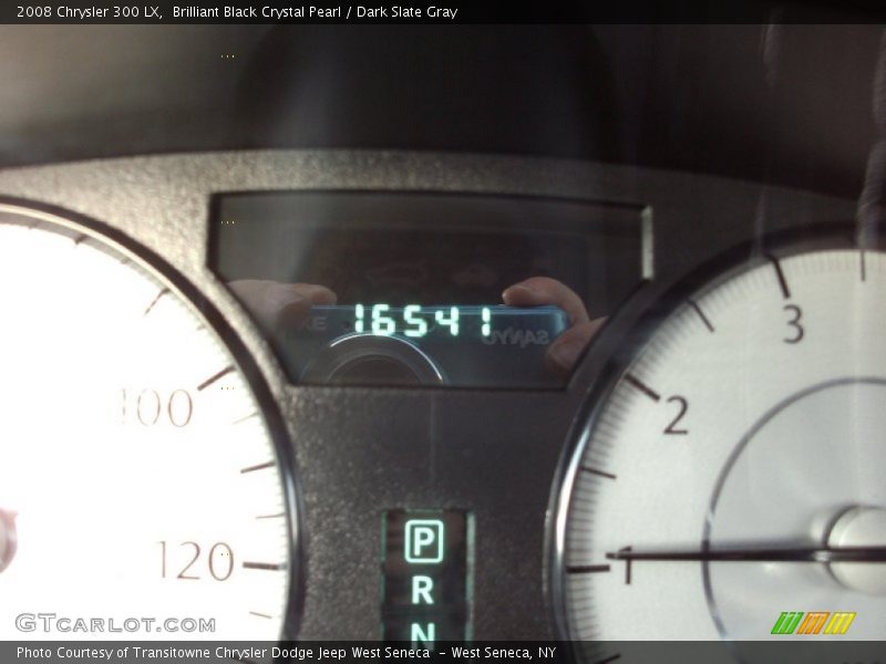 Brilliant Black Crystal Pearl / Dark Slate Gray 2008 Chrysler 300 LX