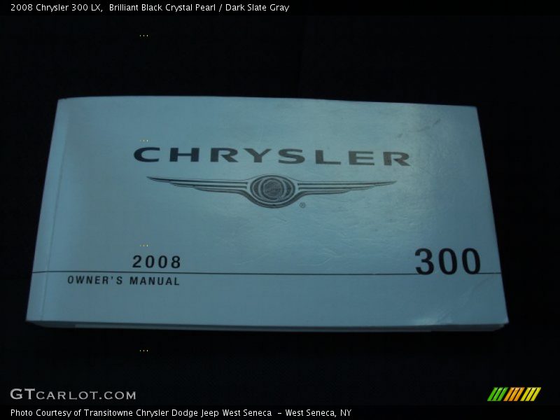 Brilliant Black Crystal Pearl / Dark Slate Gray 2008 Chrysler 300 LX