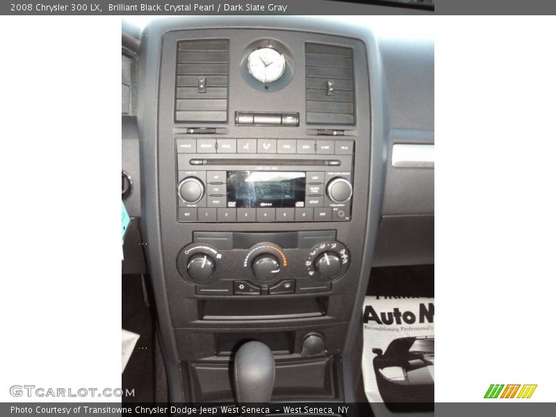 Brilliant Black Crystal Pearl / Dark Slate Gray 2008 Chrysler 300 LX