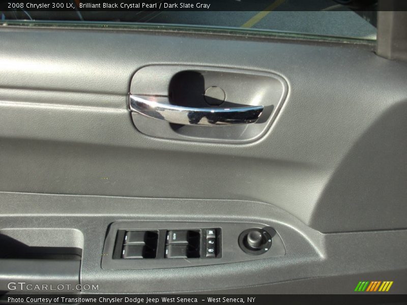 Brilliant Black Crystal Pearl / Dark Slate Gray 2008 Chrysler 300 LX