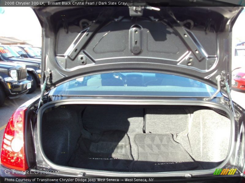 Brilliant Black Crystal Pearl / Dark Slate Gray 2008 Chrysler 300 LX