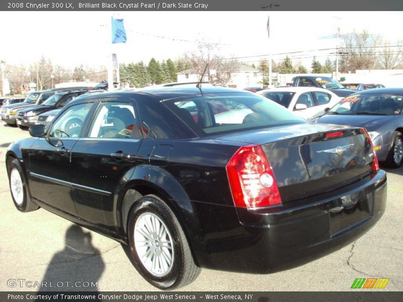 Brilliant Black Crystal Pearl / Dark Slate Gray 2008 Chrysler 300 LX