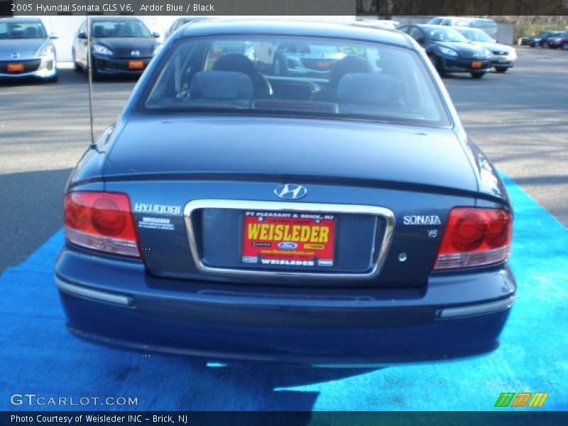 Ardor Blue / Black 2005 Hyundai Sonata GLS V6