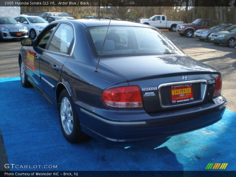 Ardor Blue / Black 2005 Hyundai Sonata GLS V6