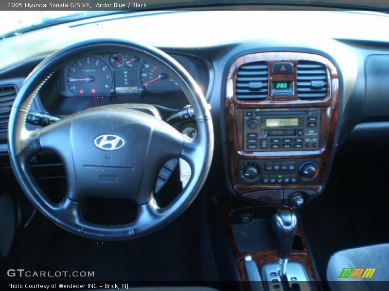 Ardor Blue / Black 2005 Hyundai Sonata GLS V6