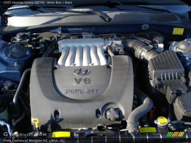 Ardor Blue / Black 2005 Hyundai Sonata GLS V6