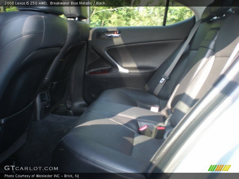 Breakwater Blue Metallic / Black 2008 Lexus IS 250 AWD