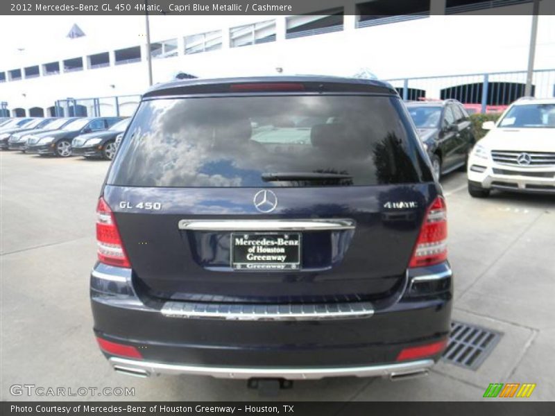 Capri Blue Metallic / Cashmere 2012 Mercedes-Benz GL 450 4Matic