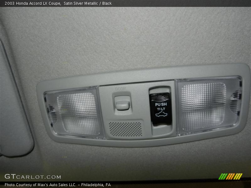 Satin Silver Metallic / Black 2003 Honda Accord LX Coupe