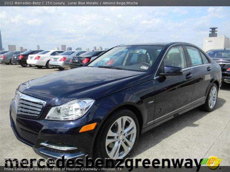 Lunar Blue Metallic / Almond Beige/Mocha 2012 Mercedes-Benz C 250 Luxury