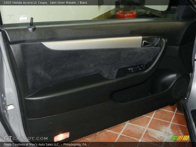 Satin Silver Metallic / Black 2003 Honda Accord LX Coupe