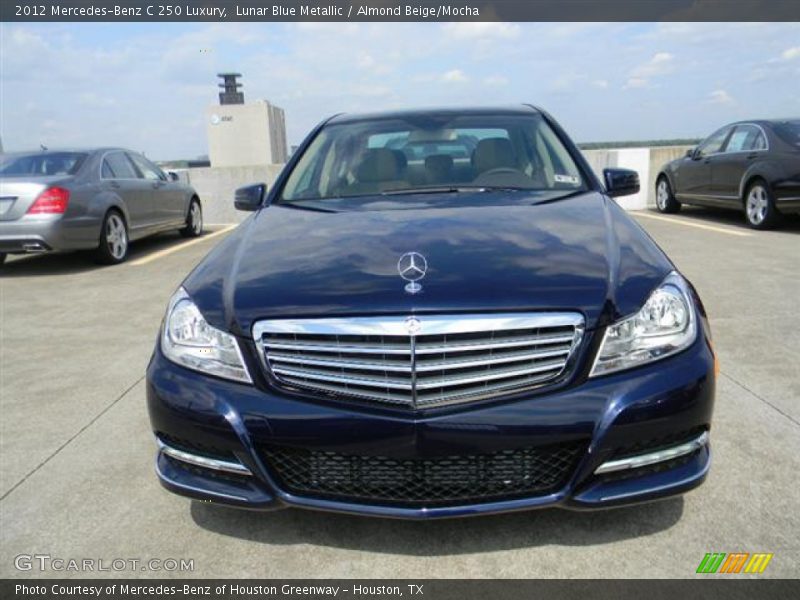 Lunar Blue Metallic / Almond Beige/Mocha 2012 Mercedes-Benz C 250 Luxury