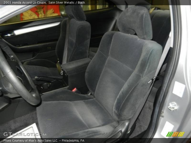 Satin Silver Metallic / Black 2003 Honda Accord LX Coupe