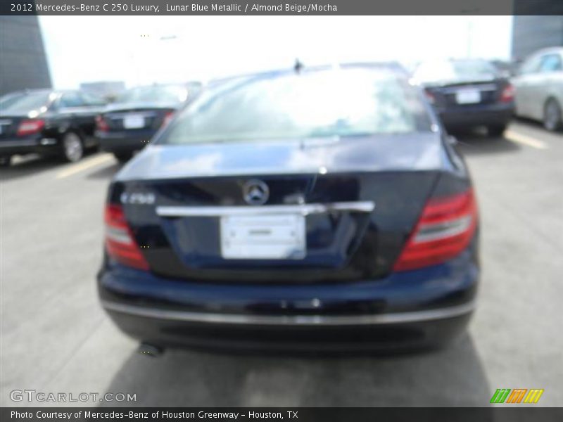 Lunar Blue Metallic / Almond Beige/Mocha 2012 Mercedes-Benz C 250 Luxury