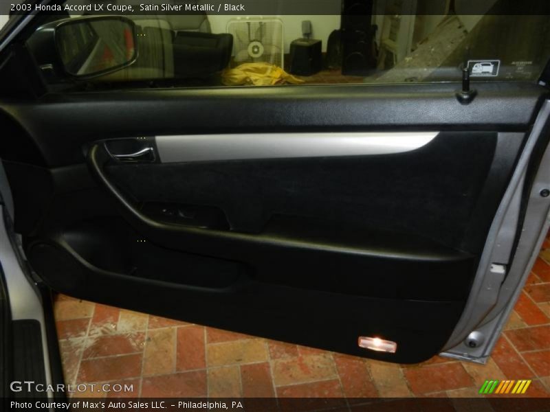 Satin Silver Metallic / Black 2003 Honda Accord LX Coupe