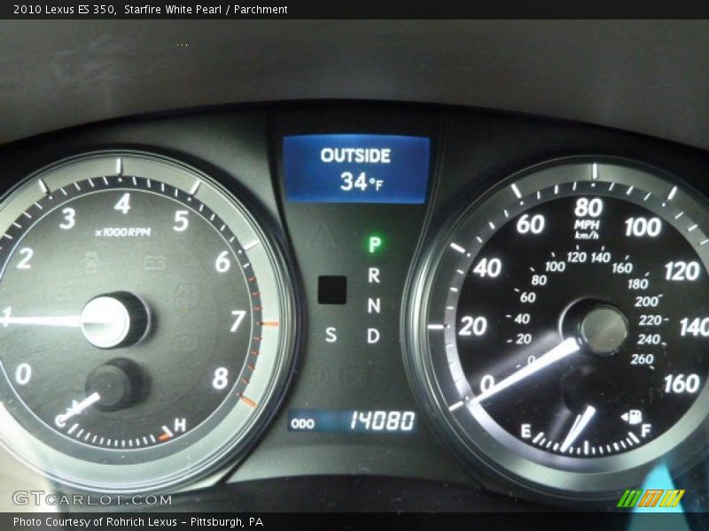 Starfire White Pearl / Parchment 2010 Lexus ES 350