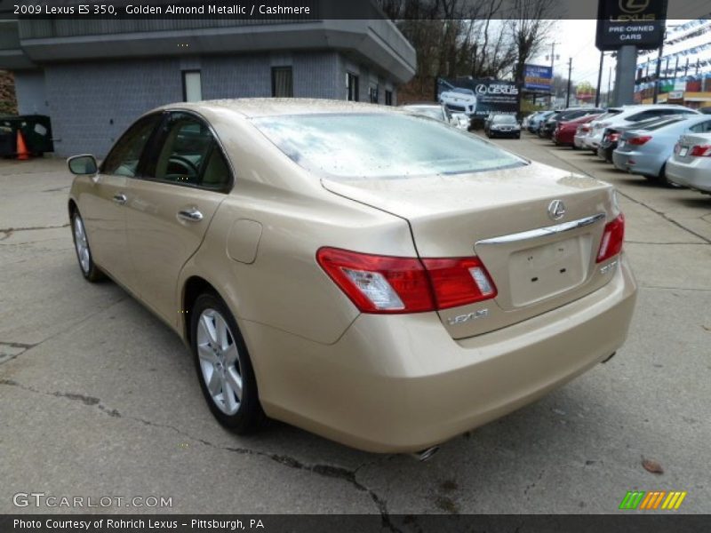 Golden Almond Metallic / Cashmere 2009 Lexus ES 350