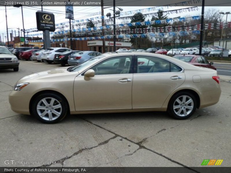 Golden Almond Metallic / Cashmere 2009 Lexus ES 350