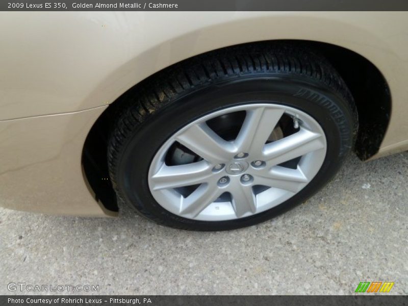 Golden Almond Metallic / Cashmere 2009 Lexus ES 350